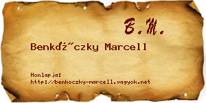 Benkóczky Marcell névjegykártya